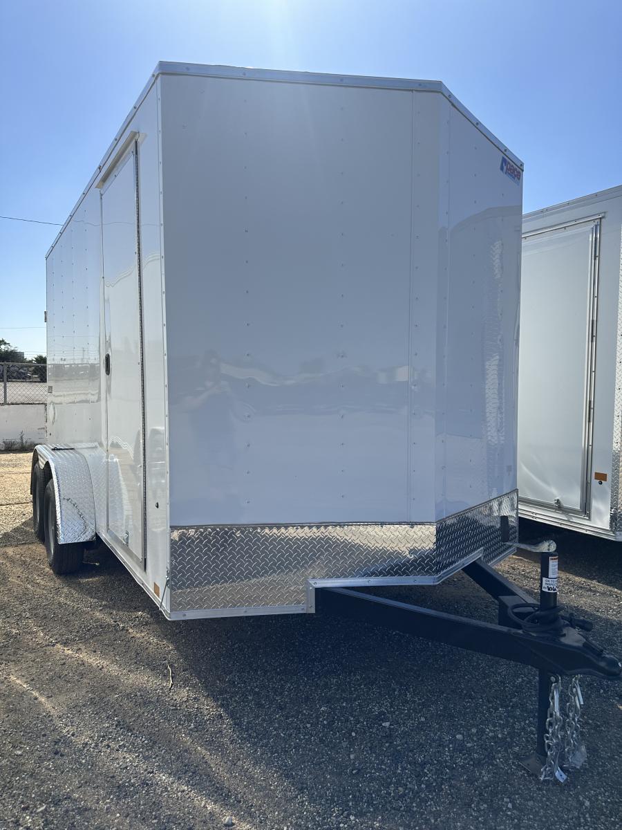 K841 Outback 7 x 14 TE Flat Top Trailer- by Look image 0