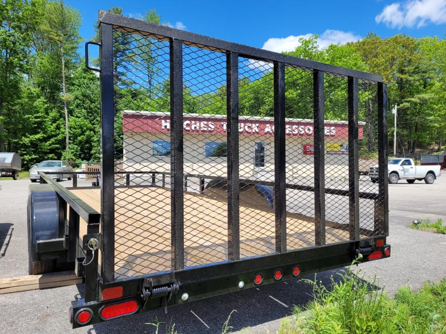 Big Tex 70PI 83”x20’ 7K Tandem Axle Pipe Top Utility Trailer w/ 4’ Spring Assisted Ramp Gate, Spare Mount, and 2 Braked Axles. image 3