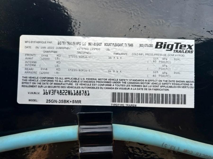 USED BIGTEX 25GN-35BK+5MR image 5