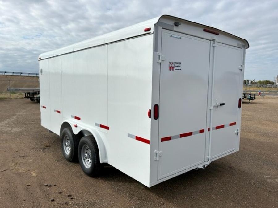 W-W TRAILER COMMERCIAL GRADE STEEL16′ CARGO 16′ X 7’10” WIDEX 66″ TALL 5.2K 2B DD image 1