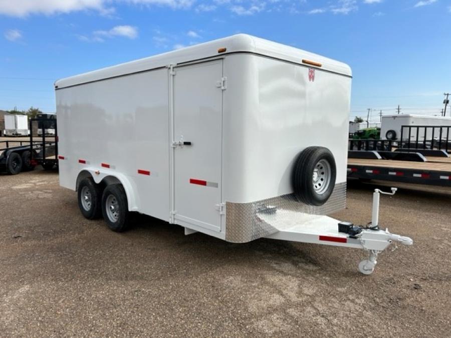 W-W TRAILER COMMERCIAL GRADE STEEL16′ CARGO 16′ X 7’10” WIDEX 66″ TALL 5.2K 2B DD image 2