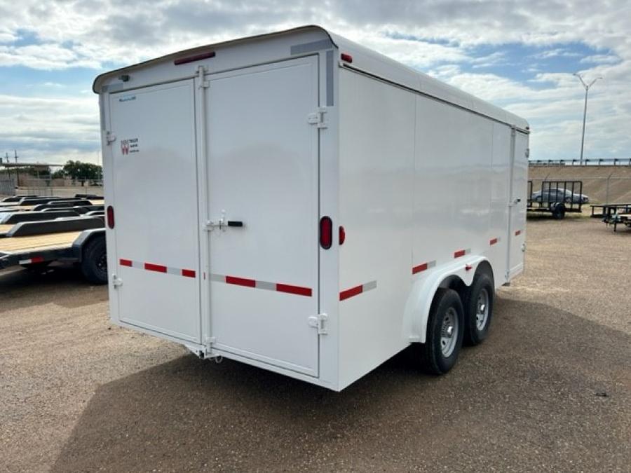 W-W TRAILER COMMERCIAL GRADE STEEL16′ CARGO 16′ X 7’10” WIDEX 66″ TALL 5.2K 2B DD image 3