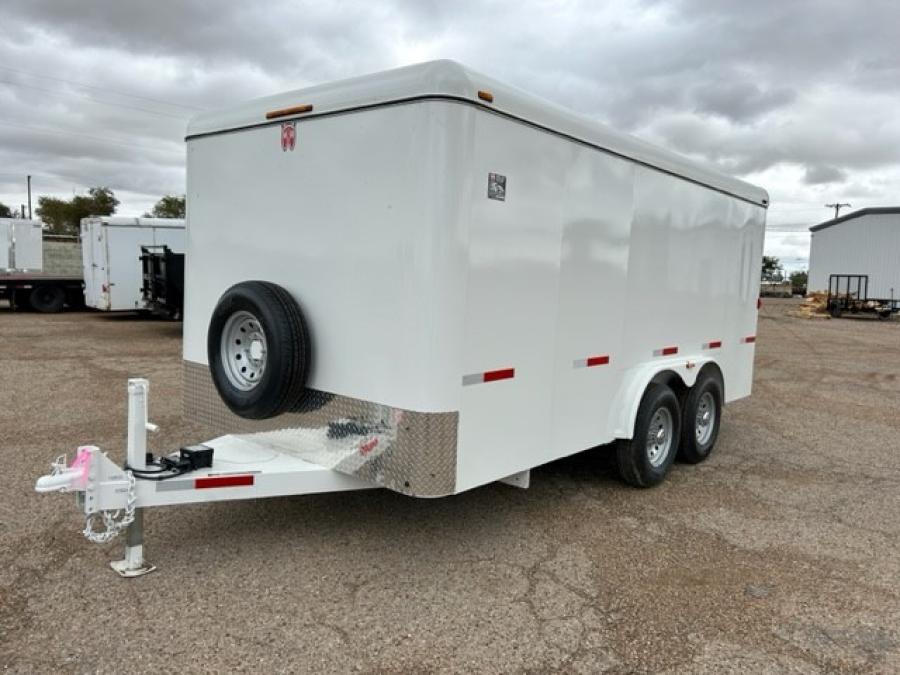 W-W COMMERCIAL GRADE STEEL16′ CARGO 16 X 7’10” WIDE X 66″ TALL  7K 2B RAMP DOOR image 0