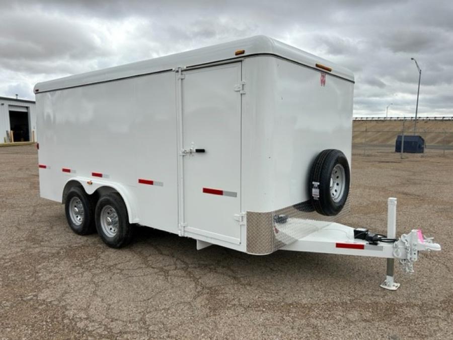 W-W COMMERCIAL GRADE STEEL16′ CARGO 16 X 7’10” WIDE X 66″ TALL  7K 2B RAMP DOOR image 3