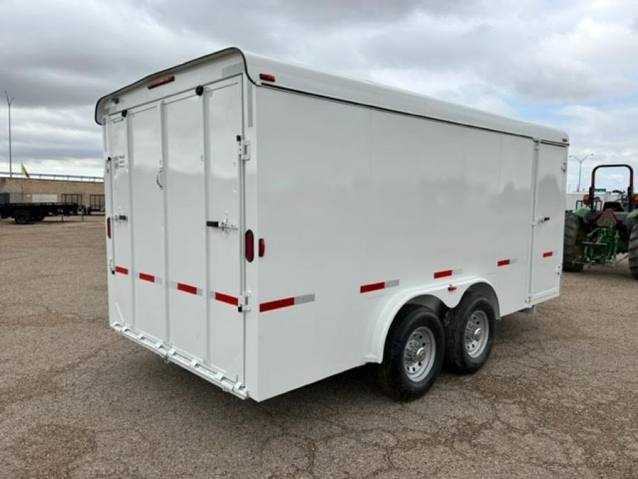 W-W COMMERCIAL GRADE STEEL16′ CARGO 16 X 7’10” WIDE X 66″ TALL  7K 2B RAMP DOOR image 4