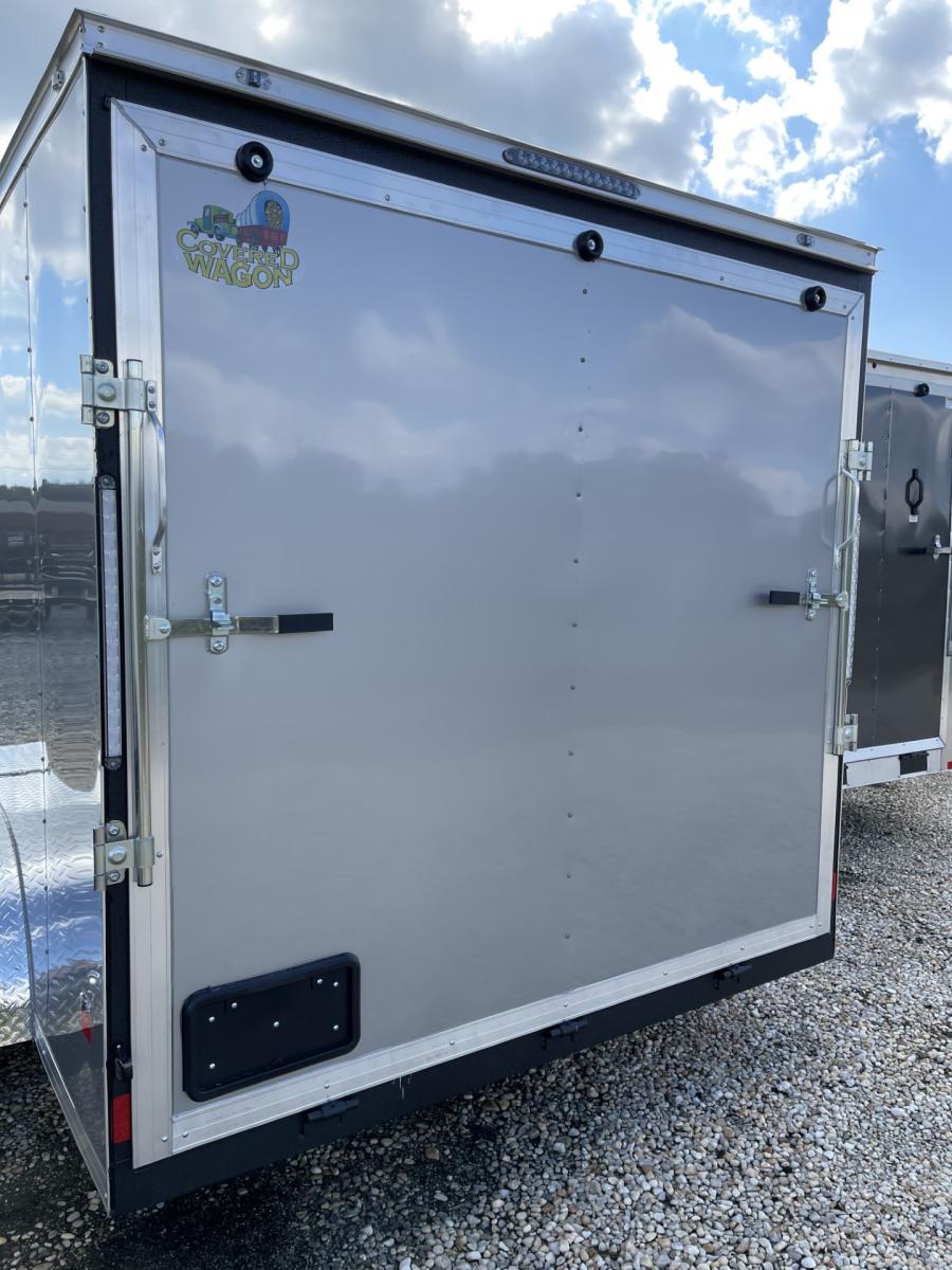 CWG7 COVERED WAGON 7X14 TA SILVER RD 6″ Additional Height image 2