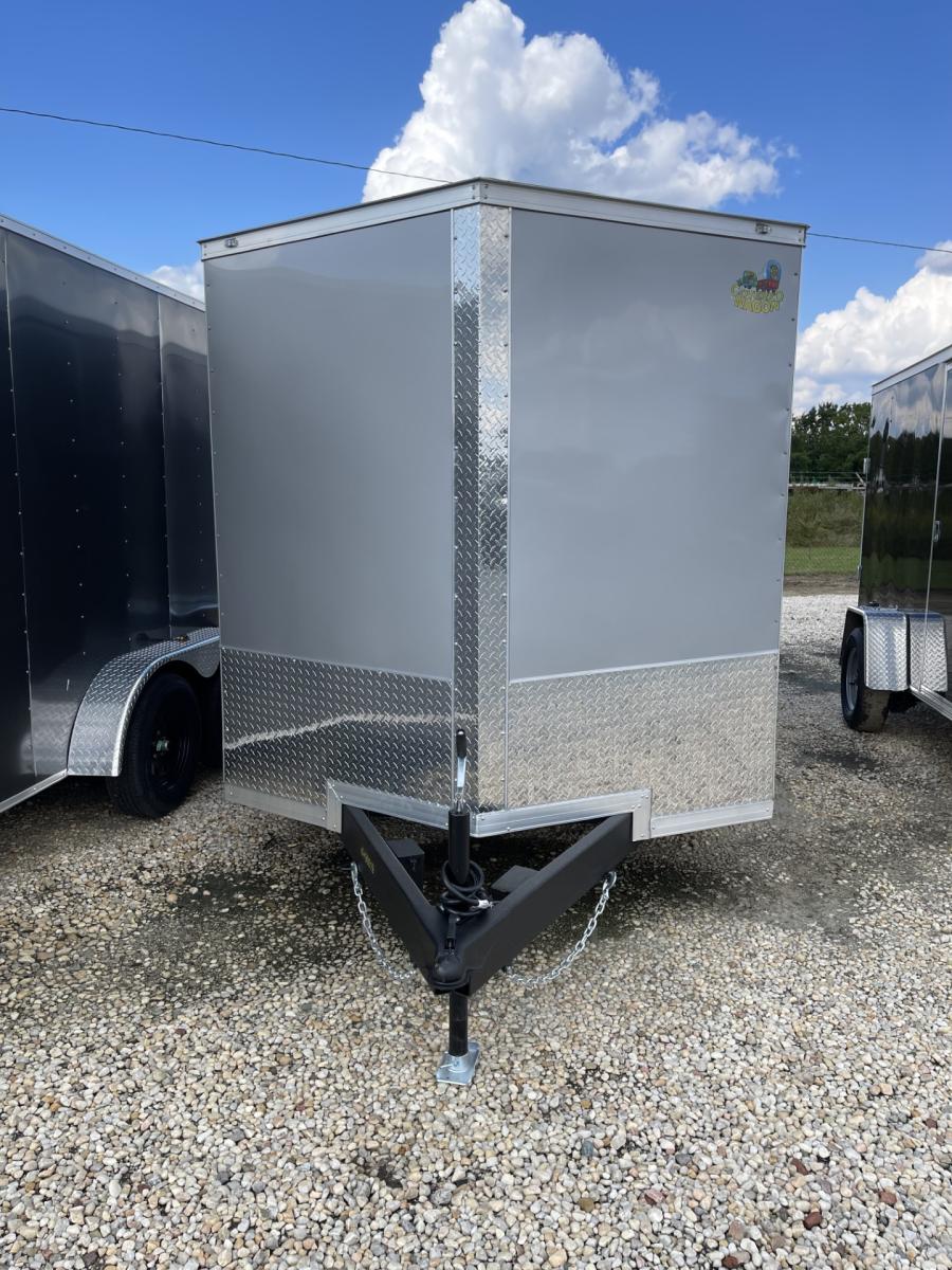 CWG7 COVERED WAGON 7X14 TA SILVER RD 6″ Additional Height image 3