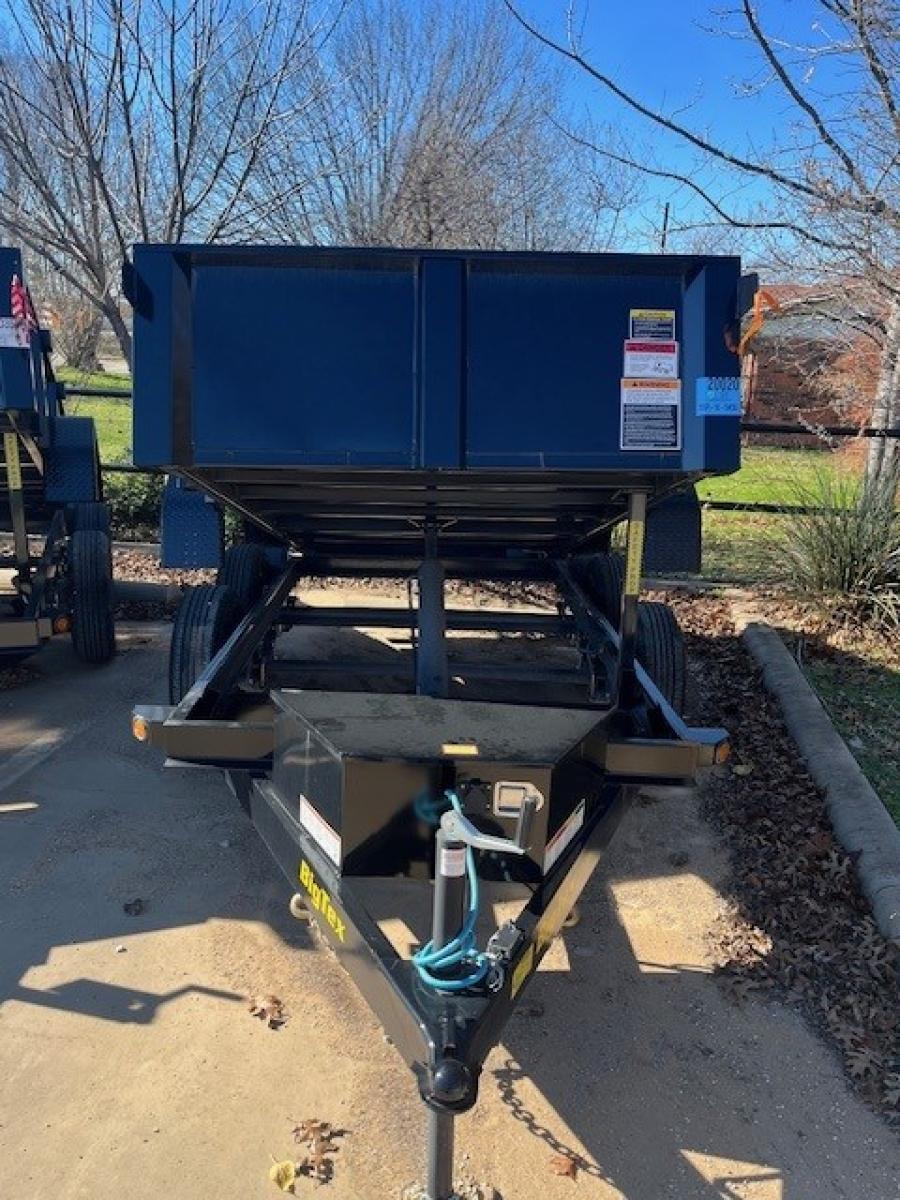 Big Tex 70SR-10-5WDD (60″W x 10’L, Tandem Axle Single Ram Dump, Single Cylinder Lift, Power Up/Power Down, Stake Pocket for Bolt-on Spare Tire Mount, Tarp Not Included) image 0