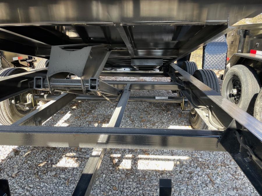 Big Tex 16GX GN Dump Trailer (83″x 14ft) w/ 8,000# Axles (17,500# GVWR), 17.5″ 16 Ply Tires, Rollover Tarp Kit, ComboGate, Rear Stabilization Jacks, Ramps, Built in Charger image 2