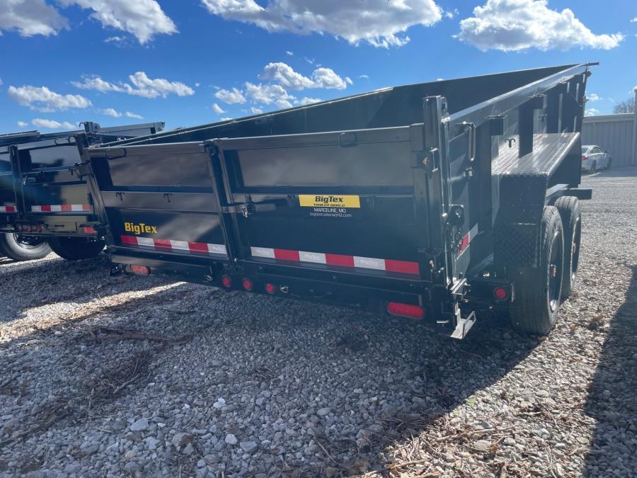 Big Tex 16GX GN Dump Trailer (83″x 14ft) w/ 8,000# Axles (17,500# GVWR), 17.5″ 16 Ply Tires, Rollover Tarp Kit, ComboGate, Rear Stabilization Jacks, Ramps, Built in Charger image 4