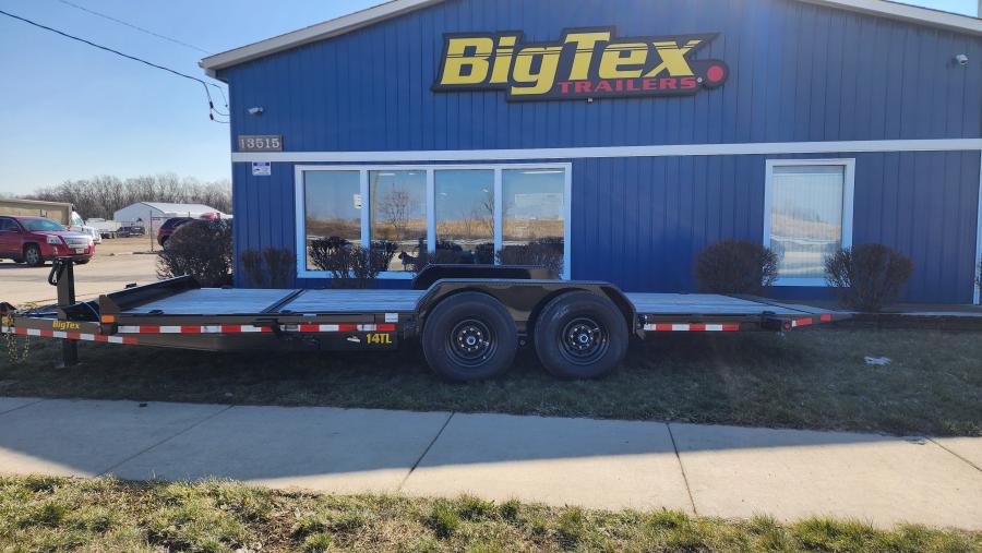 Big Tex 14TL 83″ x 22 (16 + 6) Heavy Duty Tilt Bed Trailer image 0
