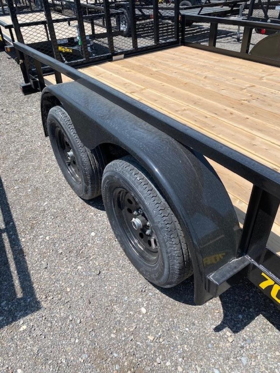 Big Tex 70PI 7K TAND UTILITY PI (7×14) 4RG, SPMT, BK image 4