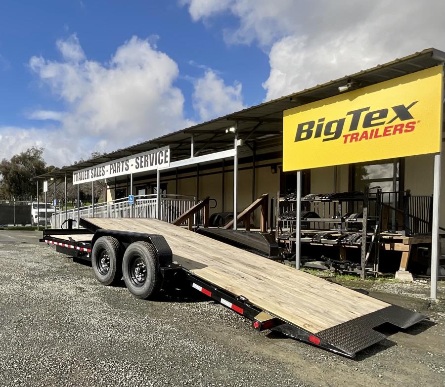 Big Tex 14TL 83″ x 22 (16 + 6) Heavy Duty Tilt Bed Trailer image 1