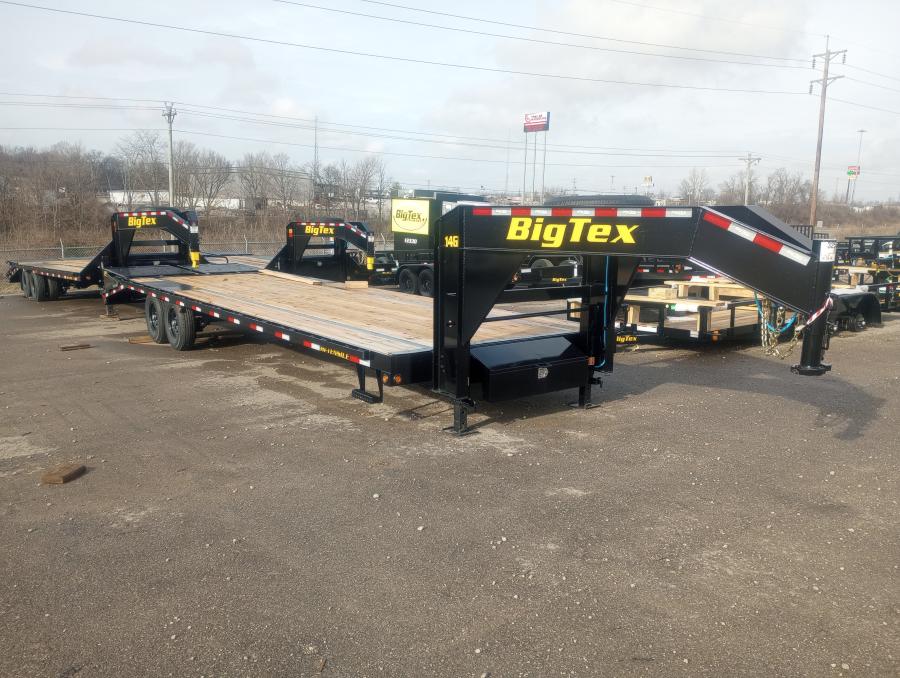 Big Tex 14GN 14,000#,TA,GN,(8 1/2 x 20 +5 Black,5DT with 2-MegaRamps image 1