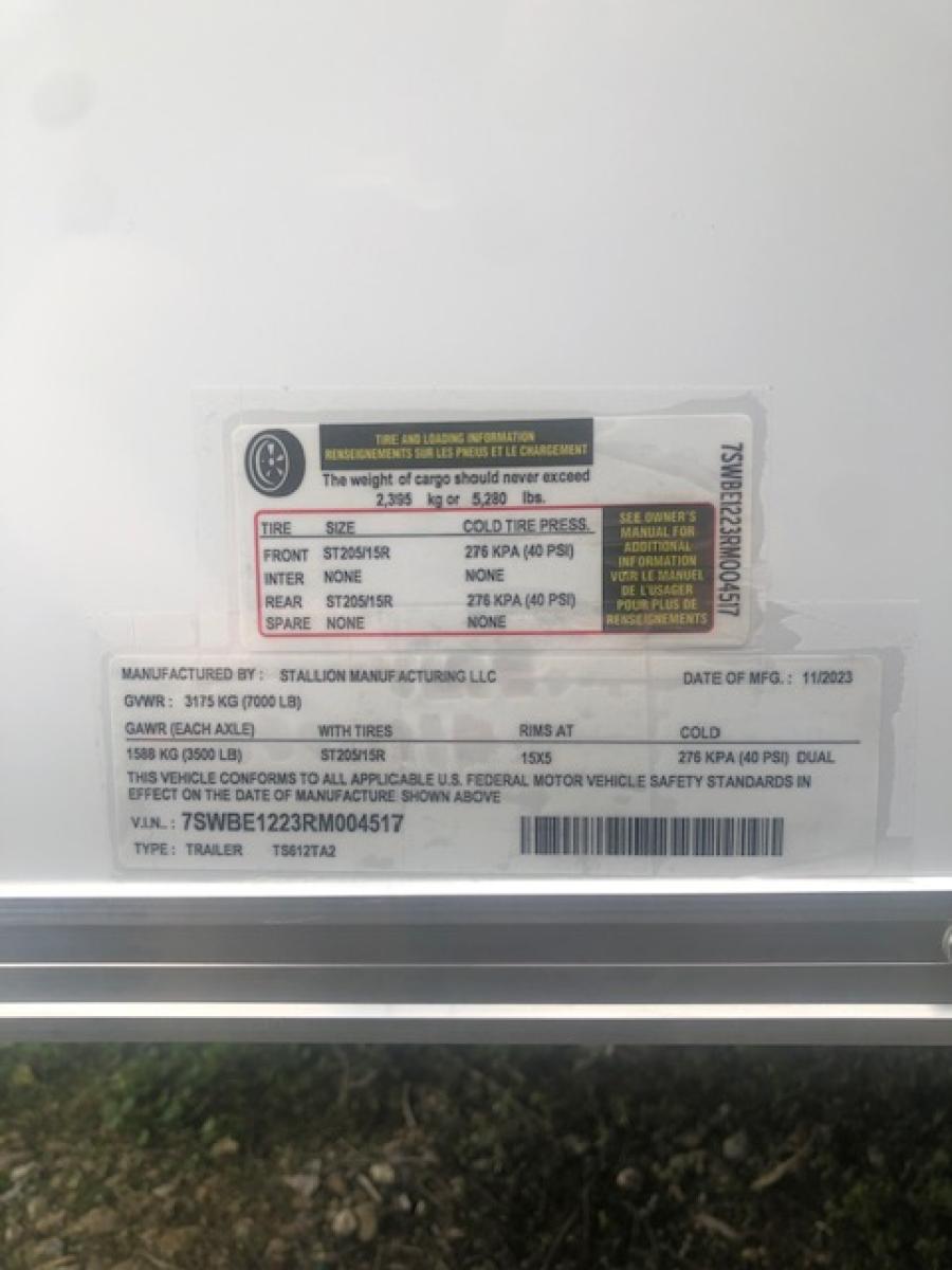 STAS STALL 5X10 SA WHITE  STD 6H 004517 image 0