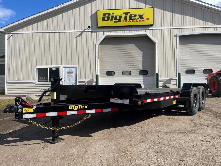 Big Tex 14ET 83″ x 18 Steel Deck Tandem Axle Equipment Trailer image 0
