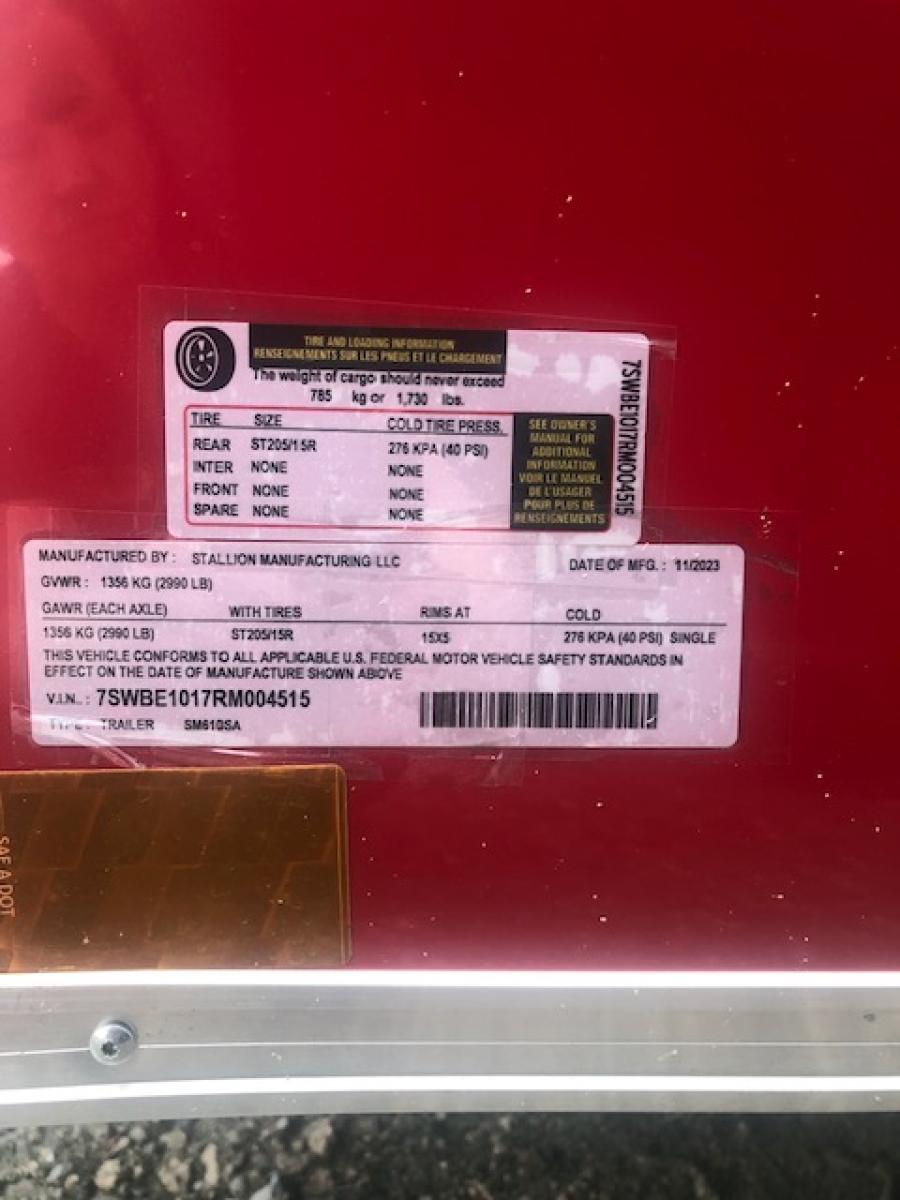 STAS STALL 6X12 TA RED RD STD 6HT 004515 image 0