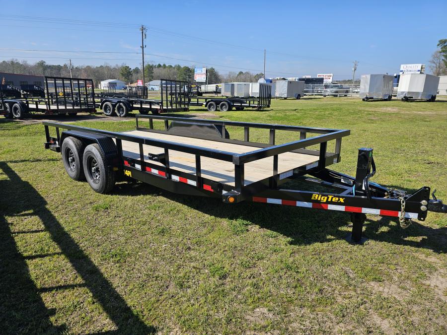 Heavy Duty 83″ x 18 Tandem Axle Square Tube Top Utility Trailer image 0