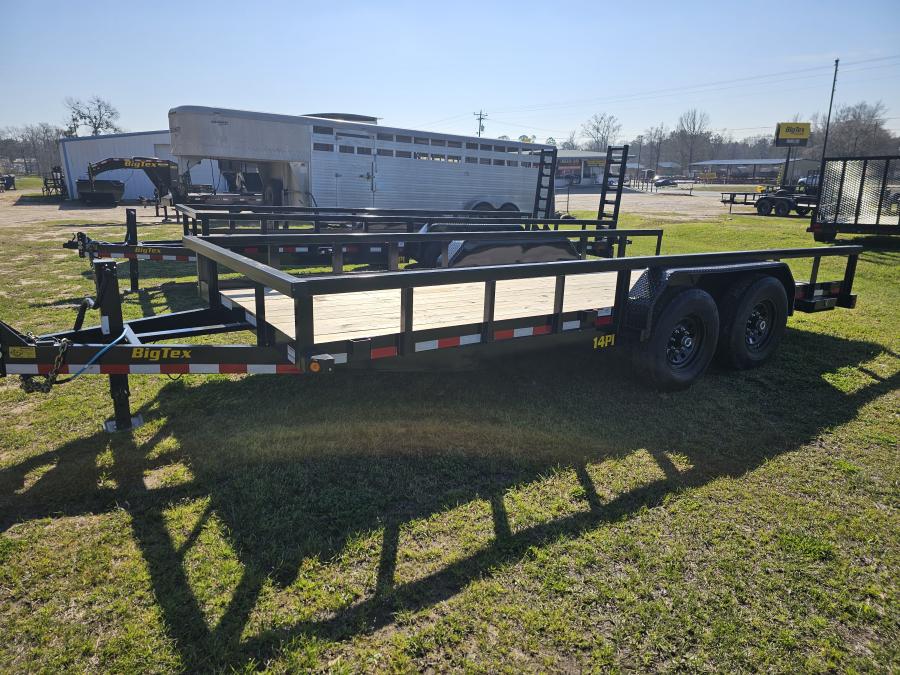 Heavy Duty 83″ x 18 Tandem Axle Square Tube Top Utility Trailer image 1
