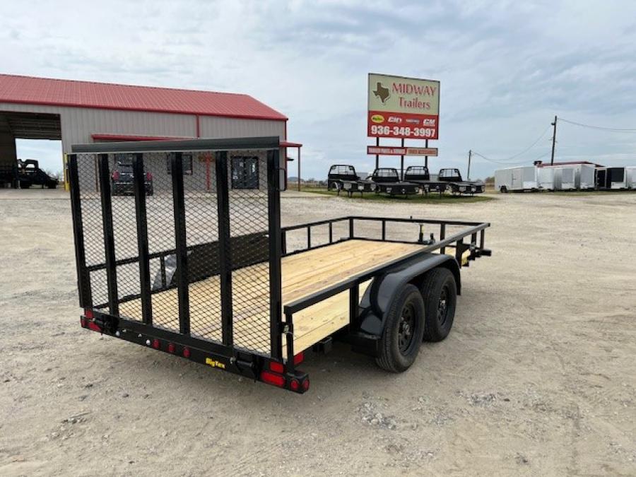 77” x 14′ Tandem Axle Tube Top Utility Trailer image 2