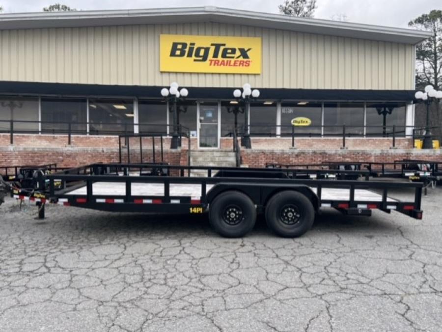 2024 Big Tex Heavy Duty Tandem Axle Pipe Top Utility Trailer 83”x 20’ w/ 4’ slide out ramps, spare tire mount, and dual brake axles. image 0