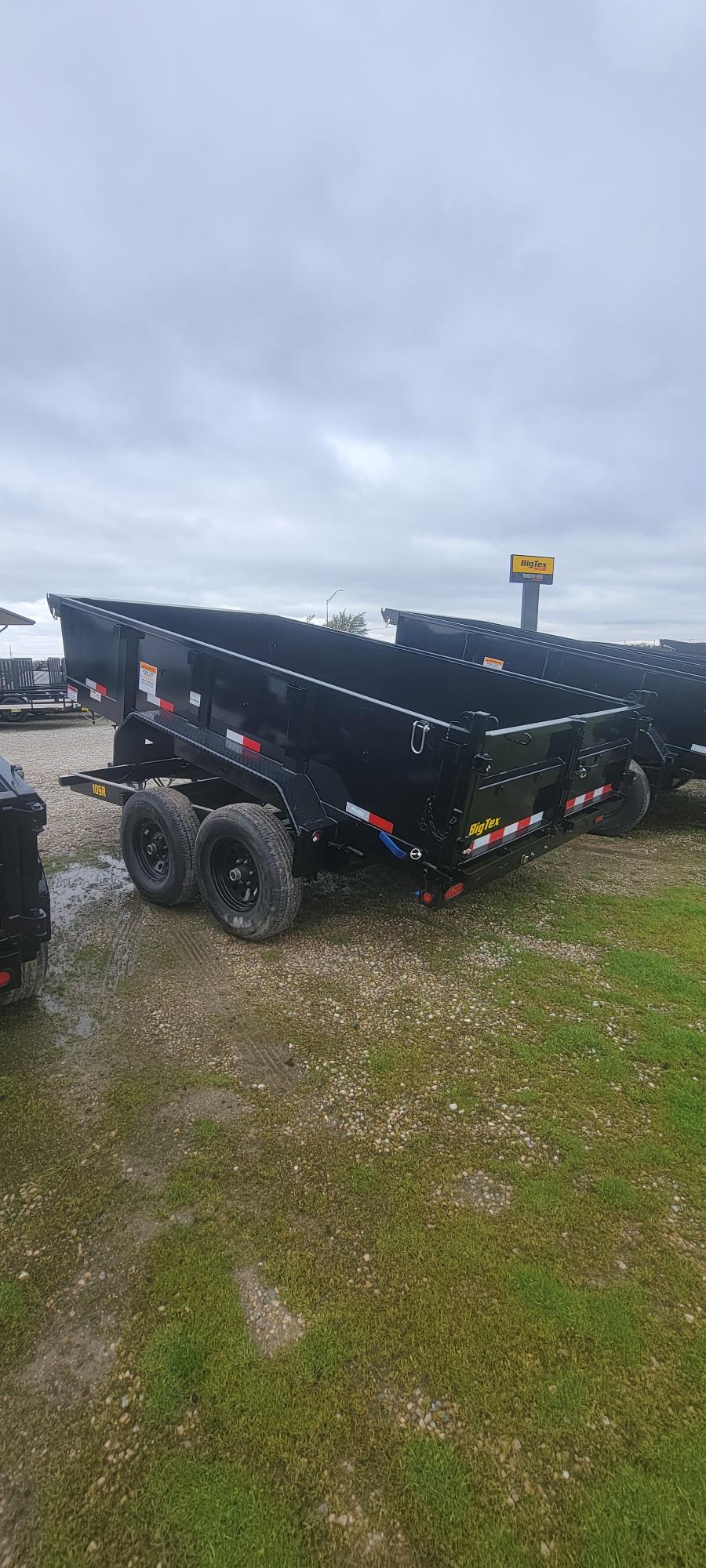 2024 Big Tex Pro Series Tandem Axle Single Ram Dump Trailer 83”x 12’ w/ combo gate, spare tire mount, 6’ slide in ramp image 1