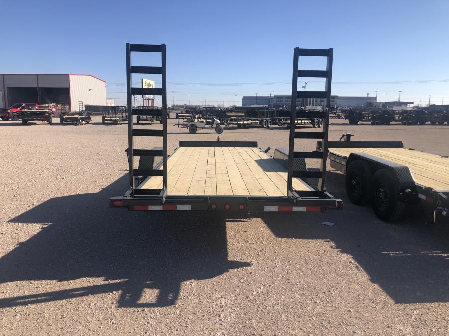 Big Tex 14EE-20BK5FUR (83″W x 20’L, Tandem Axle Economy Series Equipment Trailer, 5′ Fold-up Ramps and Spare Tire Mount) image 2