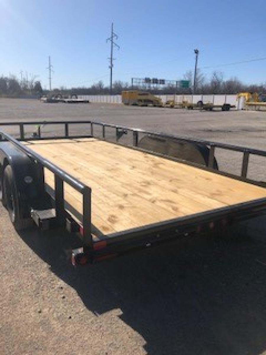 2024 Big Tex Tandem Axle Extra Wide Pipe Top Utility Trailer 83”x 18’ w/ 4’ slide out ramps, spare tire mount, brakes. image 1