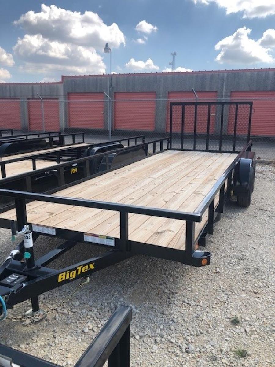 Big Tex 70PIX 83" x 16 Tandem Axle Pipe Top Utility Trailer Big Tex