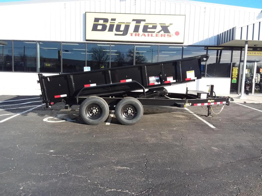 2024 Big Tex Heavy Duty Ultra Low Profile Dump Trailer 83”x 14’ w/ combo gate, spare tire mount, 6’ slide in ramps, tarp kit. image 0