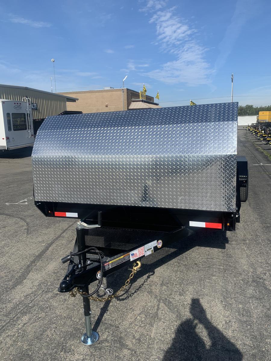 CH39 CAR HAULER 7X20 7K CHANNEL SPLIT DECK BY IRON PANTHER Image 0