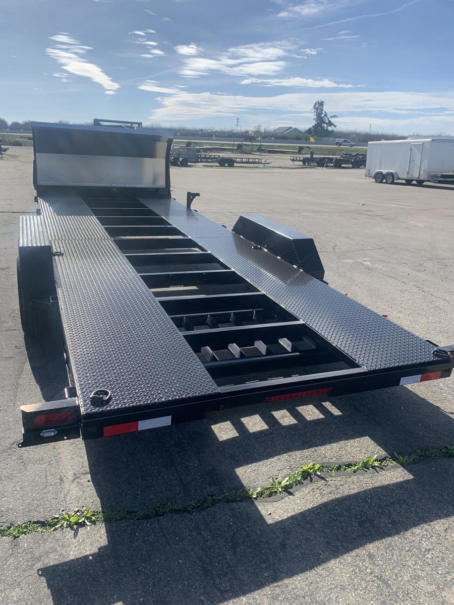 CH39 CAR HAULER 7X20 7K CHANNEL SPLIT DECK BY IRON PANTHER Image 1