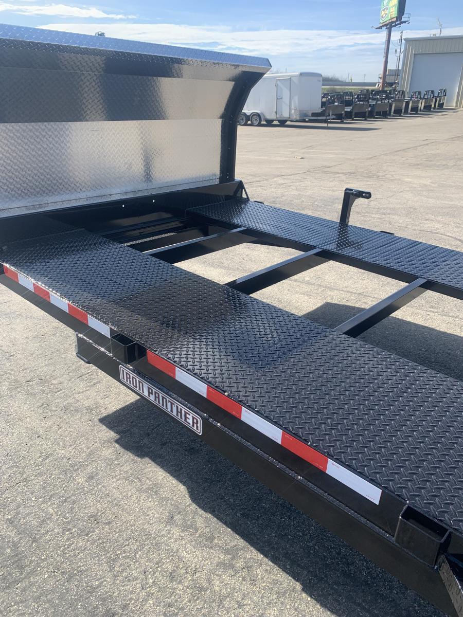 CH39 CAR HAULER 7X20 7K CHANNEL SPLIT DECK BY IRON PANTHER Image 2