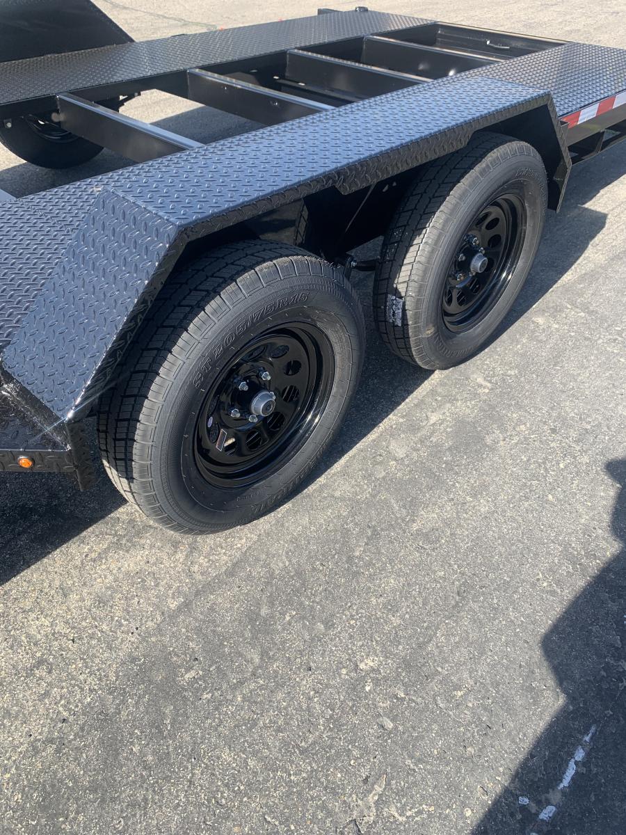 CH39 CAR HAULER 7X20 7K CHANNEL SPLIT DECK BY IRON PANTHER Image 3