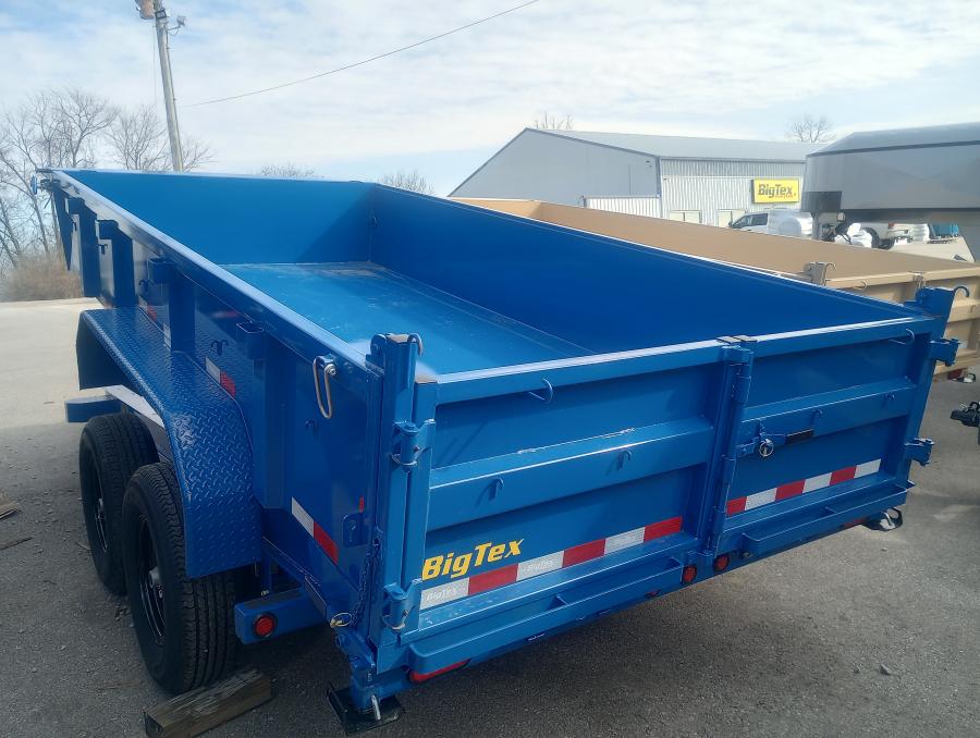 Big Tex 14LP 14K TAND LP DUMP 83"x16 6SIR JET BLUE Big Tex Trailer World