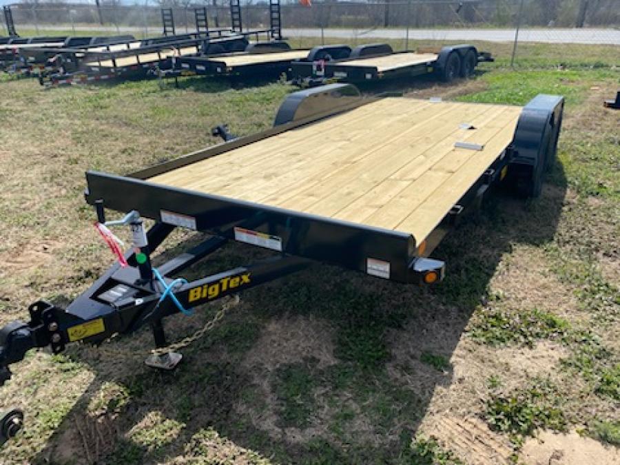 Big Tex 70CH 7K TAND CAR HAULER 83"x20 ADJ COUP,DT,4SIR,SPMT,BRK2,BK