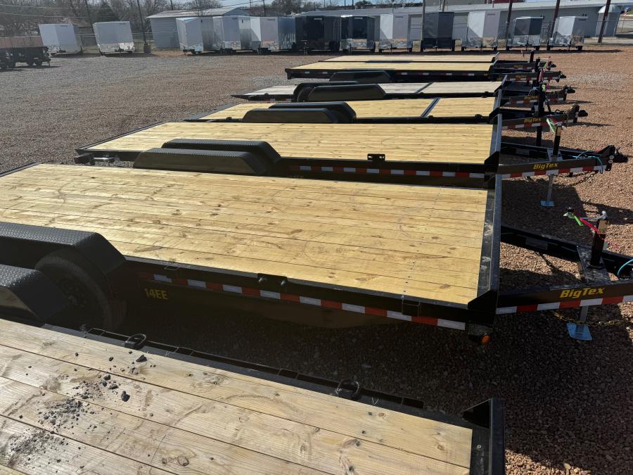 2024 Big Tex 14K 20FT Equipment Trailer with Fold Up Ramps image 0
