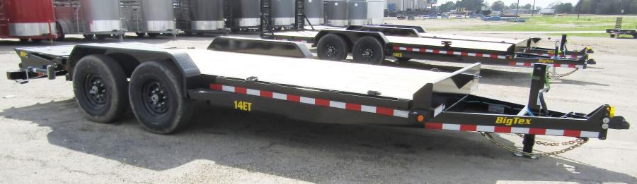 Big Tex 14ET Heavy Duty Tandem Axle Equipment Trailer 83”x 20’ w/ mega ramps #46589 image 1