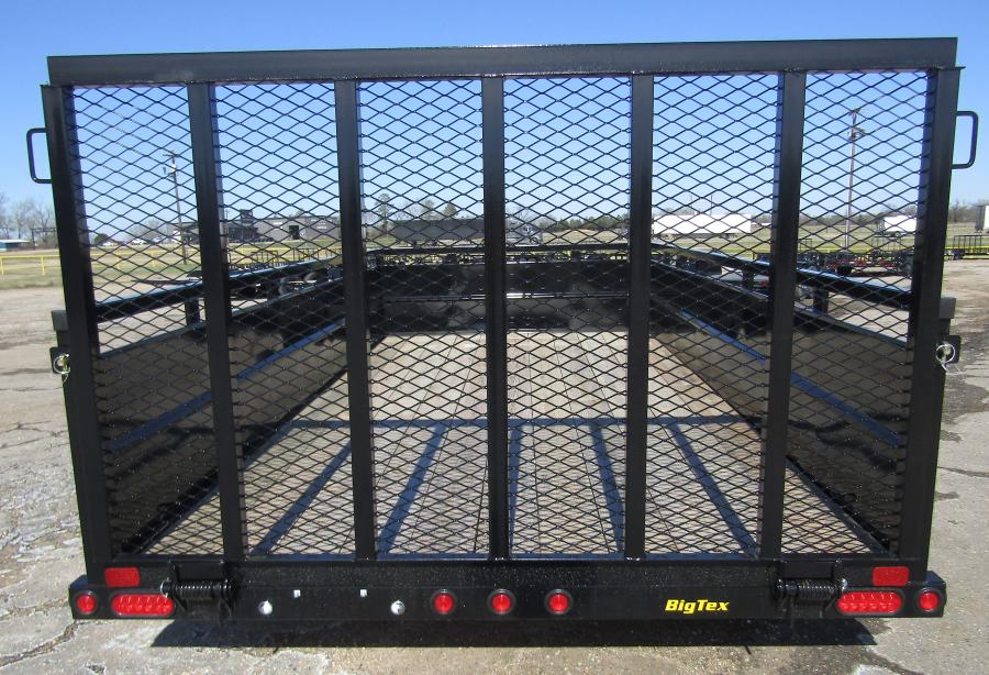 Big Tex 70TV Vanguard Trailer 83”x 14’ w/ 29 3/8” tall sides, 4’ gas shock assisted gate, #46590 image 1
