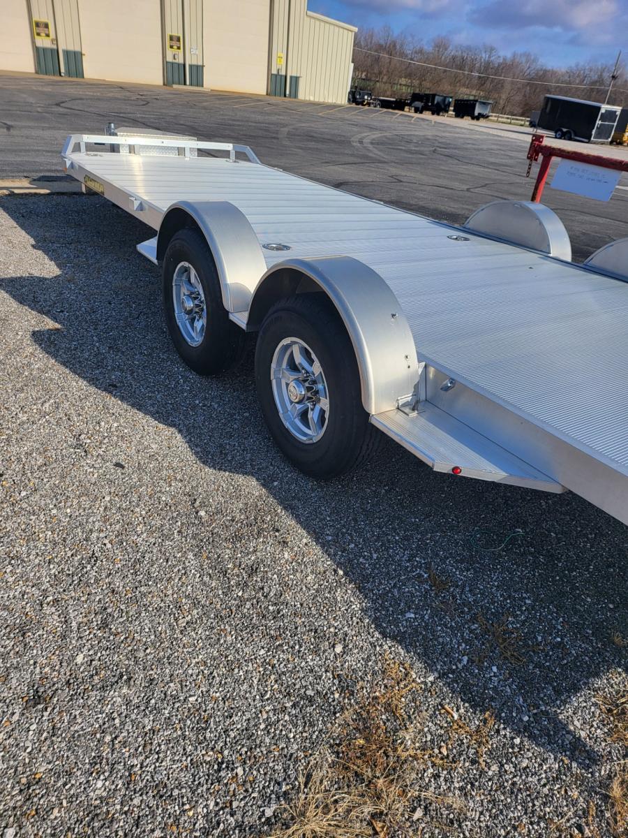 Aluma 8222H 82" x 22 TA Utility Trailer, 4800# spread Axles Image 2