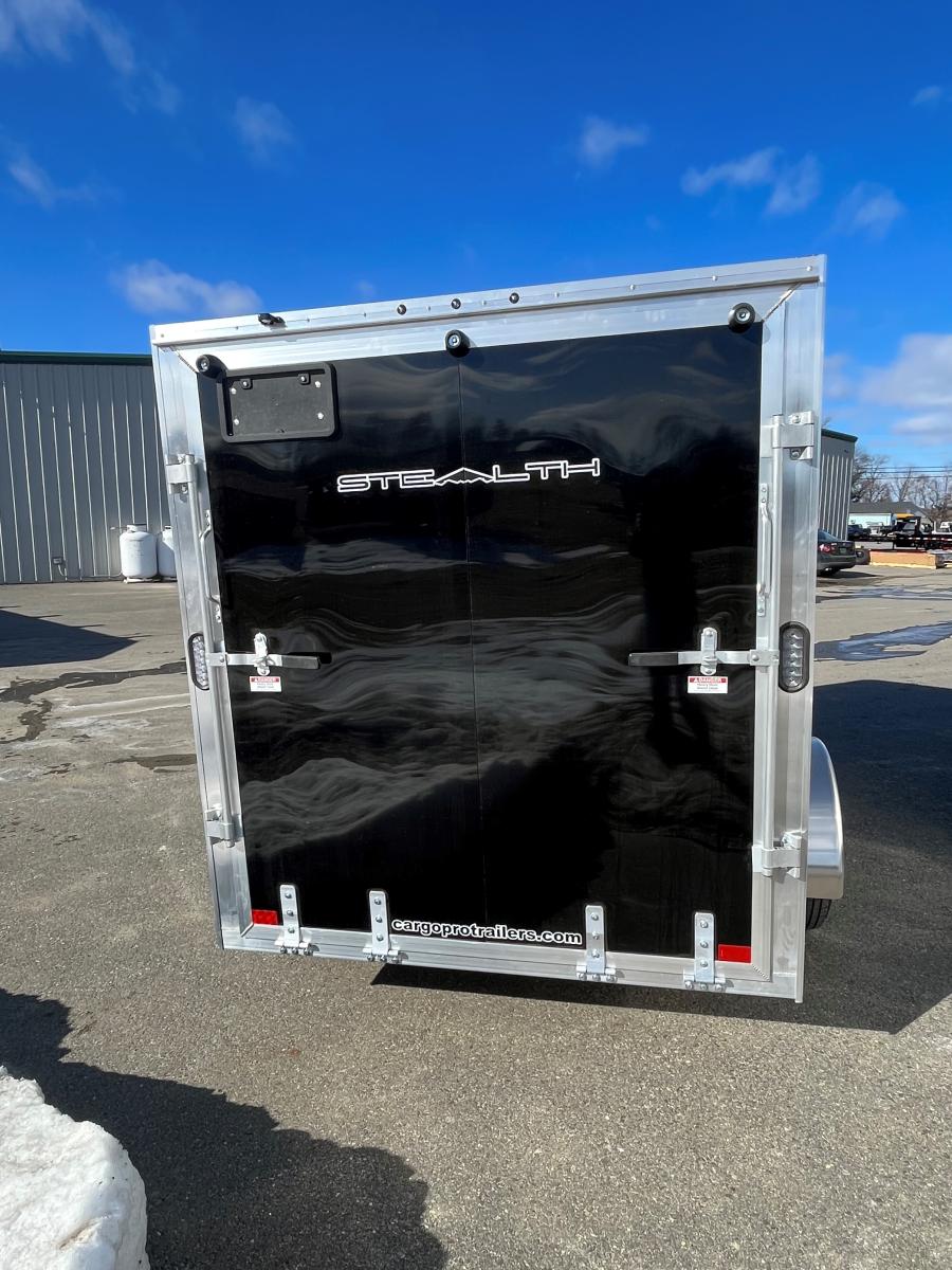 C6X1 6X10 Standard Stealth V-Nose Cargo Trailer by Cargo Pro image 2