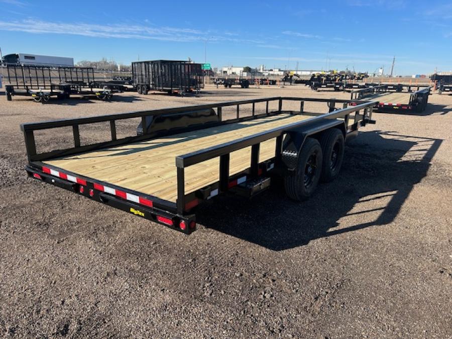 Big Tex 14PI 83″ x 20 HD Tandem Axle Pipe Top Utility Trailer image 0