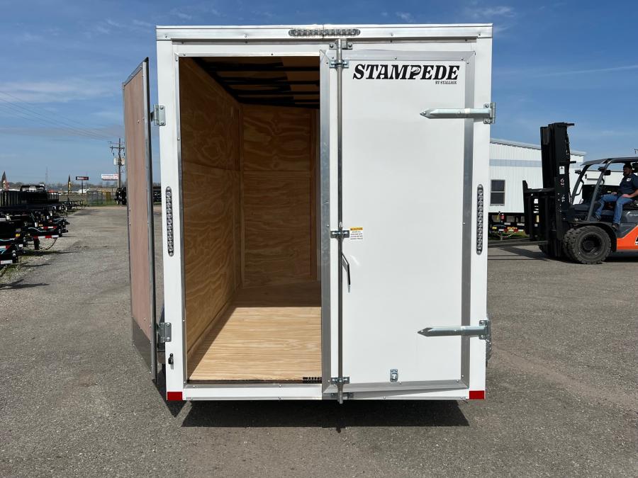 STAS STALL 6X10 SA WHITE DBL REAR 66H image 2
