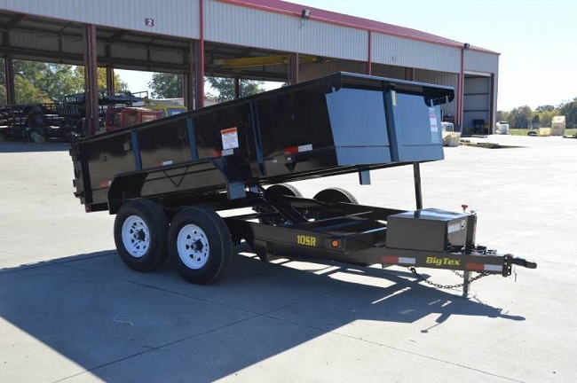 Big Tex 10SR  DUMP,(83 x 12) Black,7 Slide in Ramps