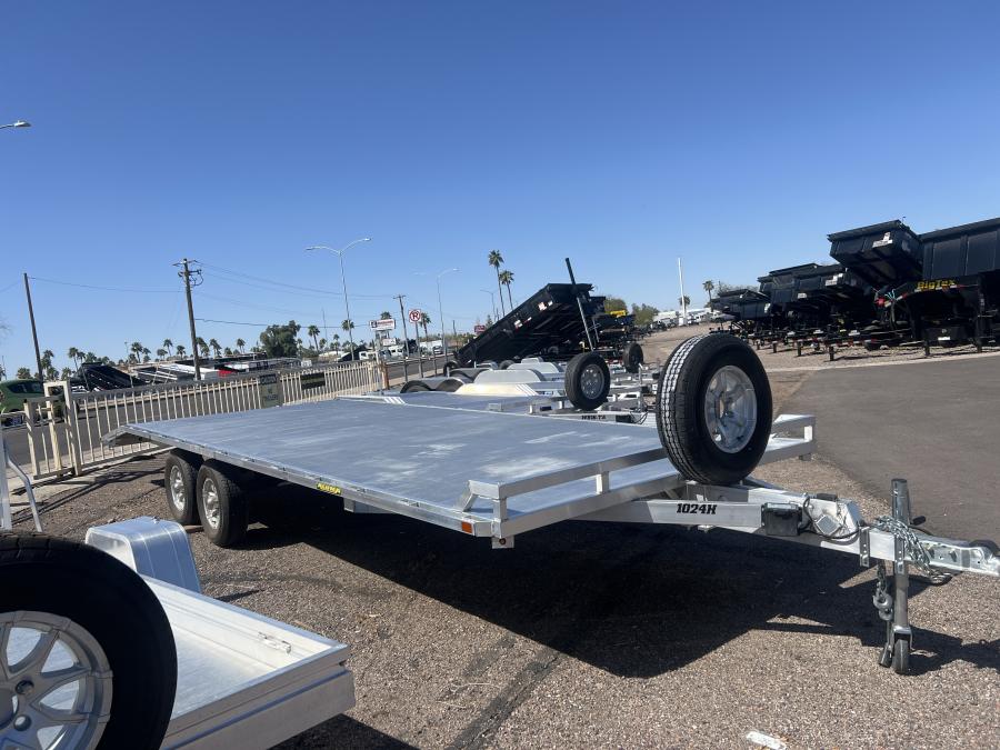 Aluma 1024 ALUMA 100″ X 24 TA 5200# AXLE UTILITY TRAILER, BEAVERTA image 0