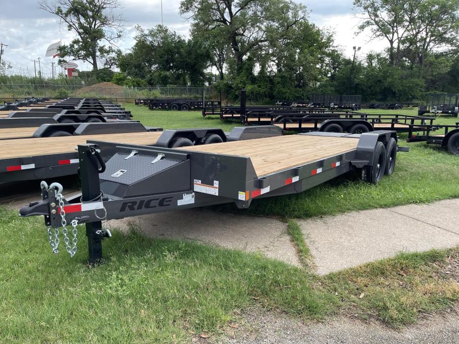 *PRICE DROP*2024 Rice Trailers- FMEH8223MR-MAGNUM 14K Tandem Axle(83”x20’+3’) Heavy Duty Equipment Trailer 36”Cleated Dovetail W/3’ Double Hinged, Spring Assisted Flip-Over MINI MEGA RAMPS #051264 image 6