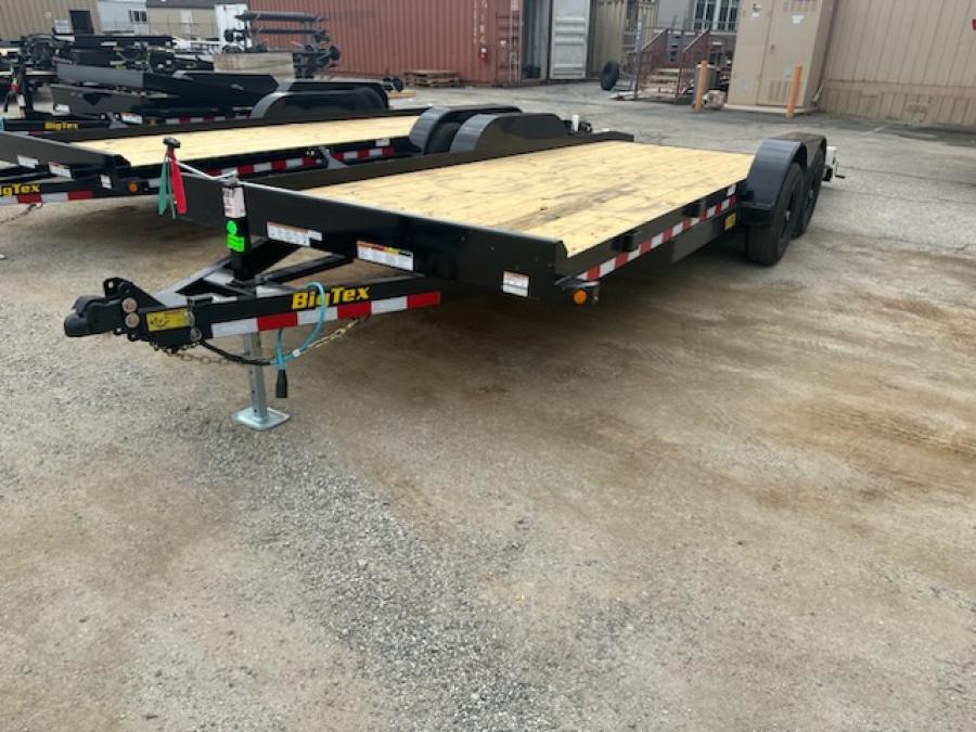 10CH 10,000# GVWR 18′ car hauler! Ramps are included for your heavier duty loads! image 0