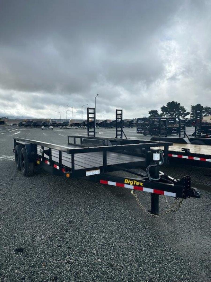 14PI Heavy Duty 14,000# GVWR utility trailer 20′ with pipe railing image 0