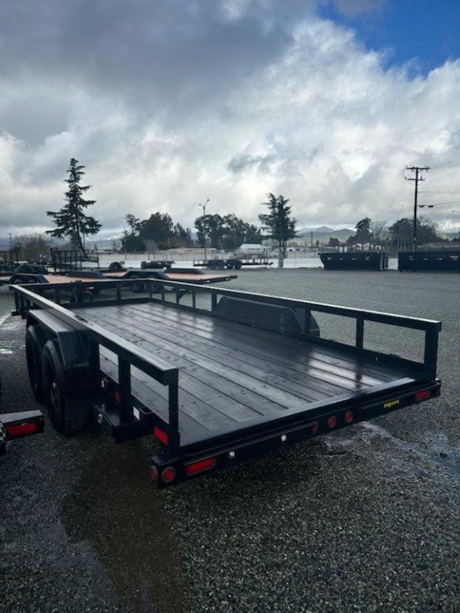 14PI Heavy Duty 14,000# GVWR utility trailer 20′ with pipe railing image 4
