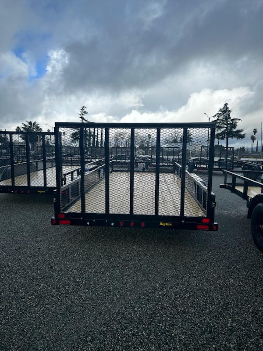 70PI –  UTV/ATV Trailer 7000# GVWR utility trailer 16′ with pipe railing AND 4′ ramp gate image 1